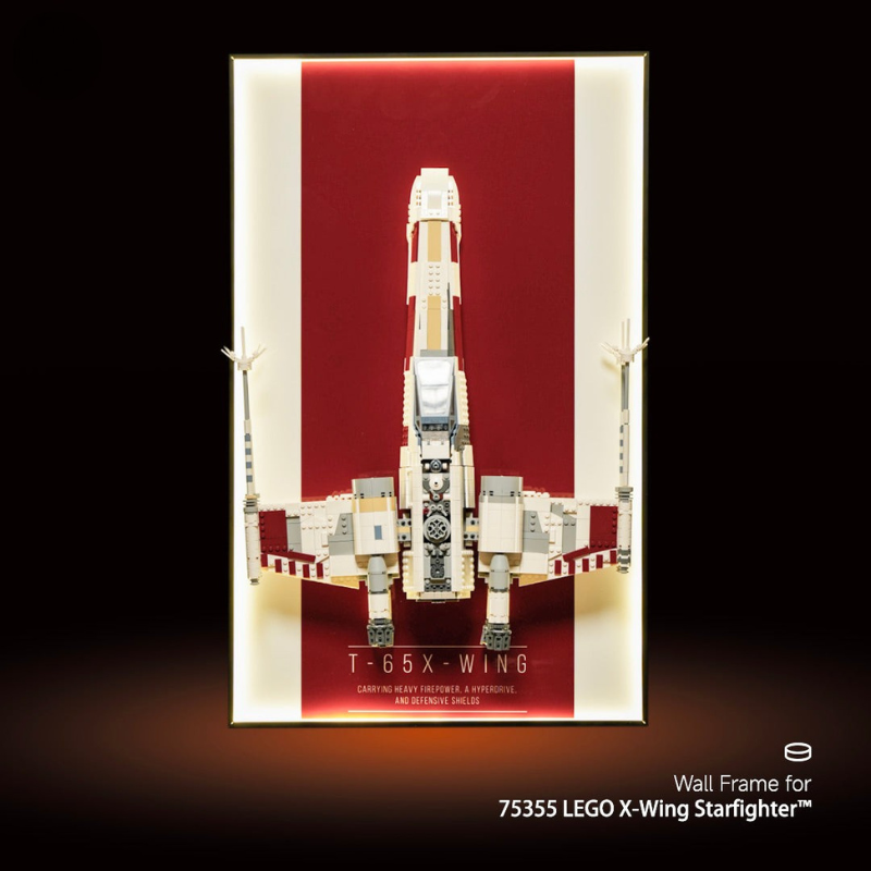 Wall Display Frame for LEGO® 75355 Star Wars™ X-Wing Starfighter™