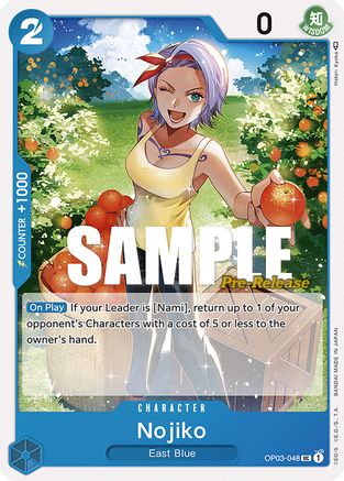 Nojiko (OP03-048) - Pillars of Strength Pre-Release Cards