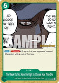 The Weak Do Not Have the Right to Choose How They Die (OP10-040) - Royal Blood Release Event Cards