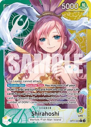 Shirahoshi (022) (Alternate Art) (OP11-022) - A Fist of Divine Speed Foil
