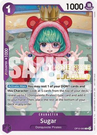 Sugar (Judge Pack Vol. 6) (OP10-065) - One Piece Promotion Cards Foil