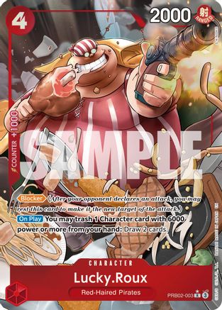 Lucky.Roux (Alternate Art) (PRB02-003) - Premium Booster -The Best- Vol. 2 Foil