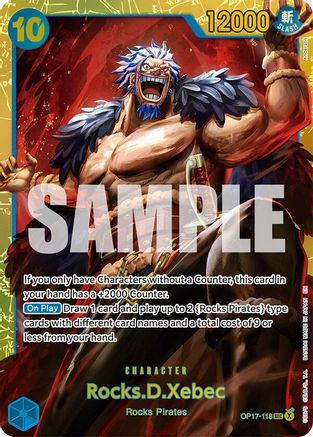 Rocks.D.Xebec (118) (OP17-118)  [The World's Strongest Warriors] Foil