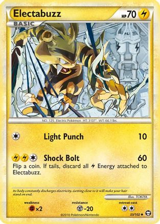 Electabuzz 033/102 [Triumphant]  - Reverse Holofoil