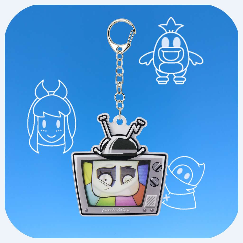 Mr. Puzzles Keychain