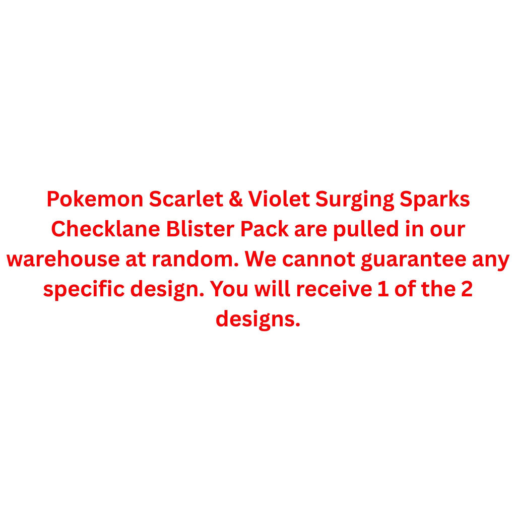 Pokemon Scarlet & Violet Surging Sparks Checklane Blister Pack