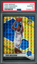 2020/21 Panini Mosaic Theo Maledon Rookie Gold Mosaic Thunder PSA 10