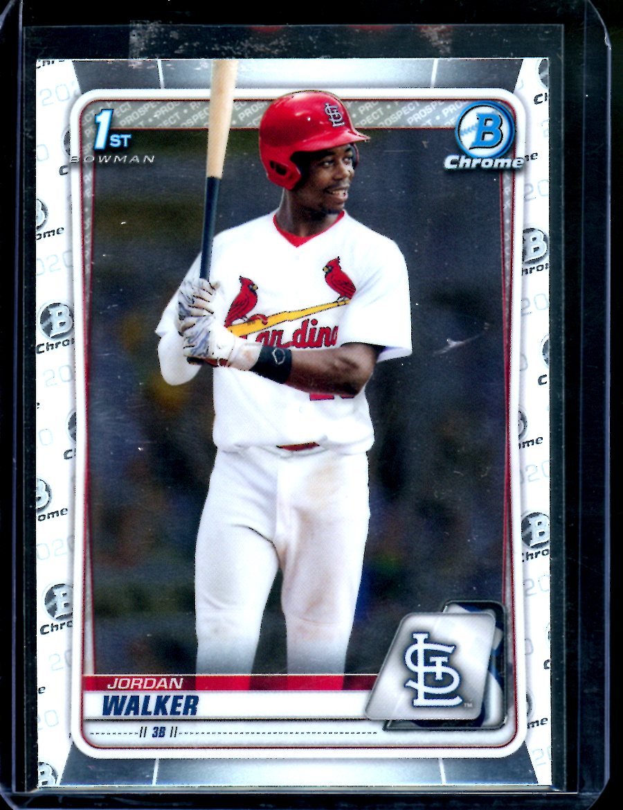 2020 Bowman Chrome Jordan Walker 1st Bowman Cardinals