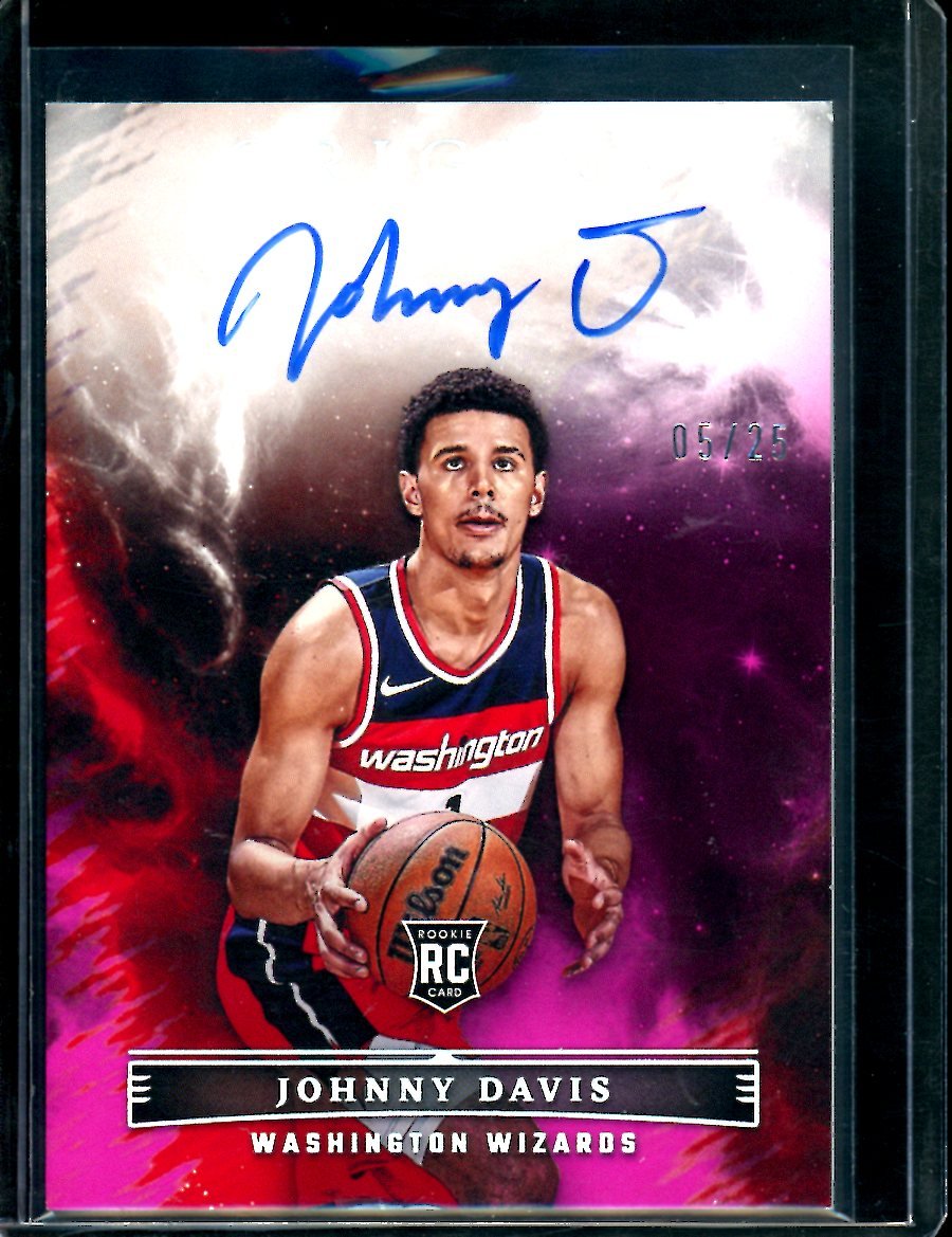 2022/23 Panini Origins Johnny Davis Rookie Auto Pink /25 Wizards