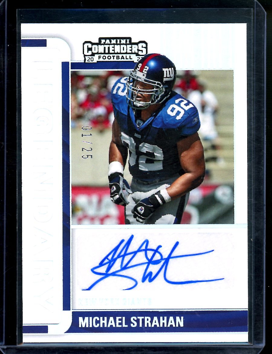 2022 Panini Contenders Michael Strahan Legends Auto /25 Giants