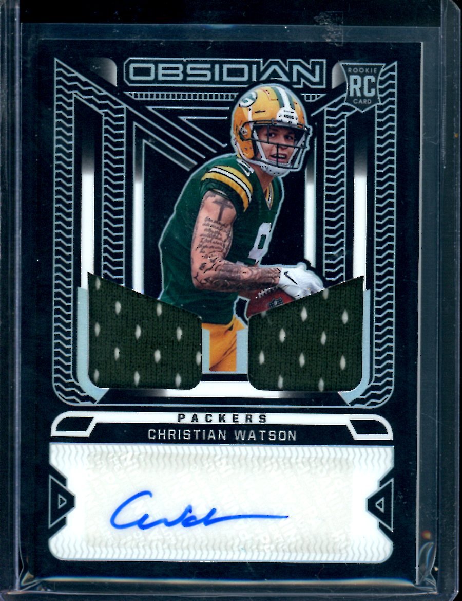 2022 Panini Obsidian Christian Watson Rookie RPA /175 Packers