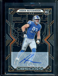 2022 Panini Obsidian Aidan Hutchinson Rookie Auto Orange Etch /75 Lions