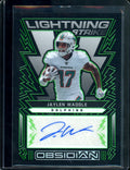 2022 Panini Obsidian Jaylen Waddle Lightning Strike Auto /50 Dolphins