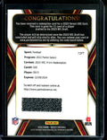 2022 Panini Select Tyree Wilson Rookie XRC Redemption DEF3 Raiders