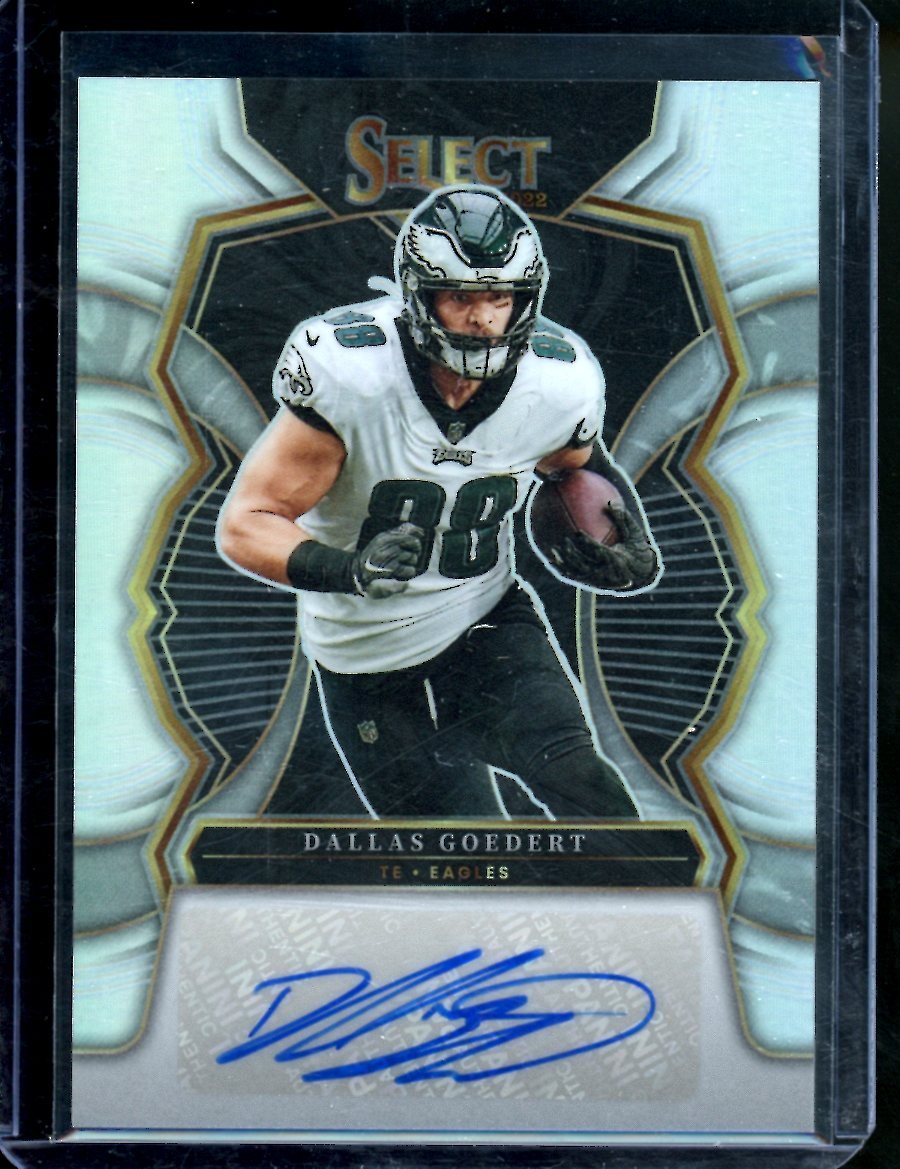 2022 Panini Select Dallas Goedert Silver Auto /99 Eagles