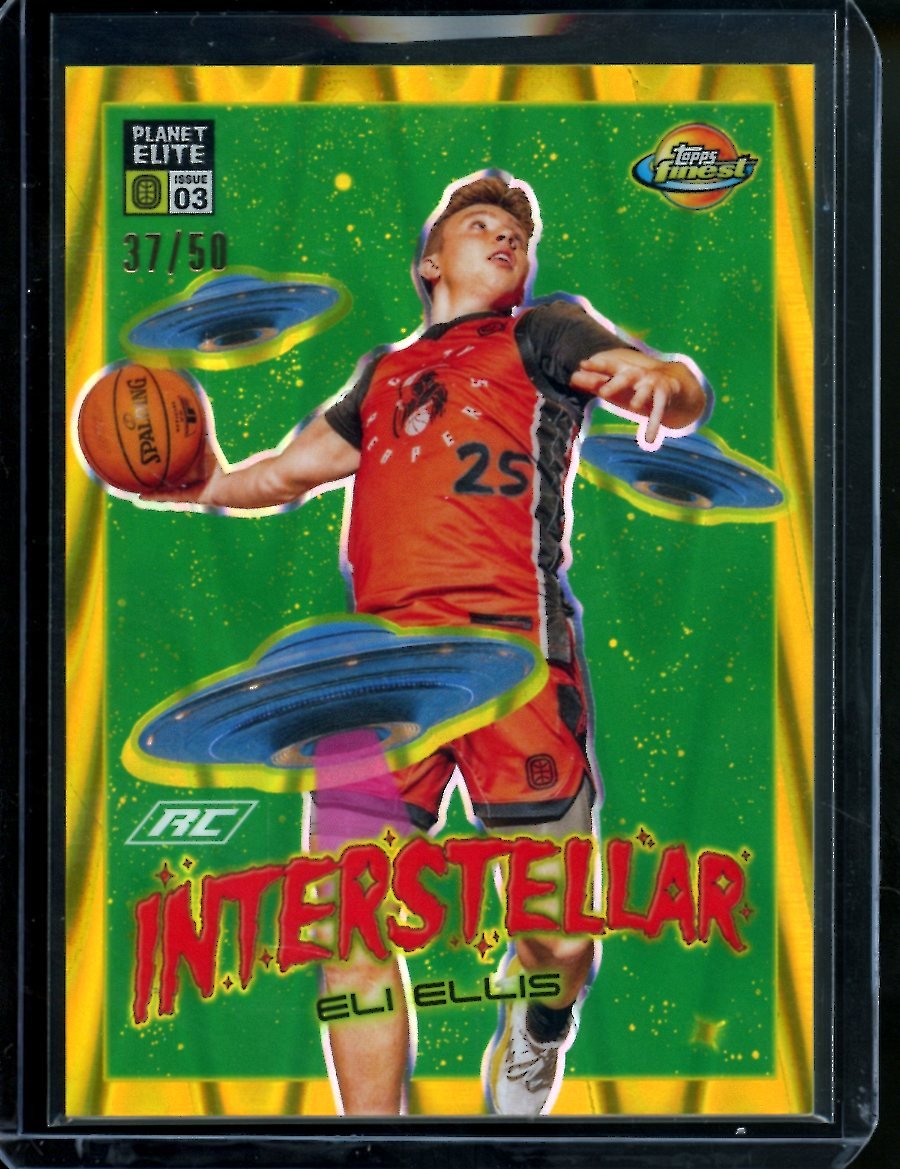2023 Topps Finest OTE Eli Ellis Interstellar Gold Wave /50