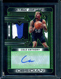 2022/23 Panini Obsidian Cole Anthony Matrix Materials Patch Auto /25 Magic
