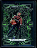2022/23 Panini Obsidian Damian Lillard Green /25 Trailblazers