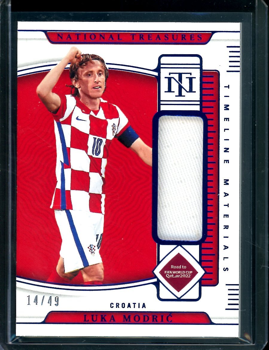 2022 Panini National Treasures Luka Modric Timeless Materials Patch /49 Croatia