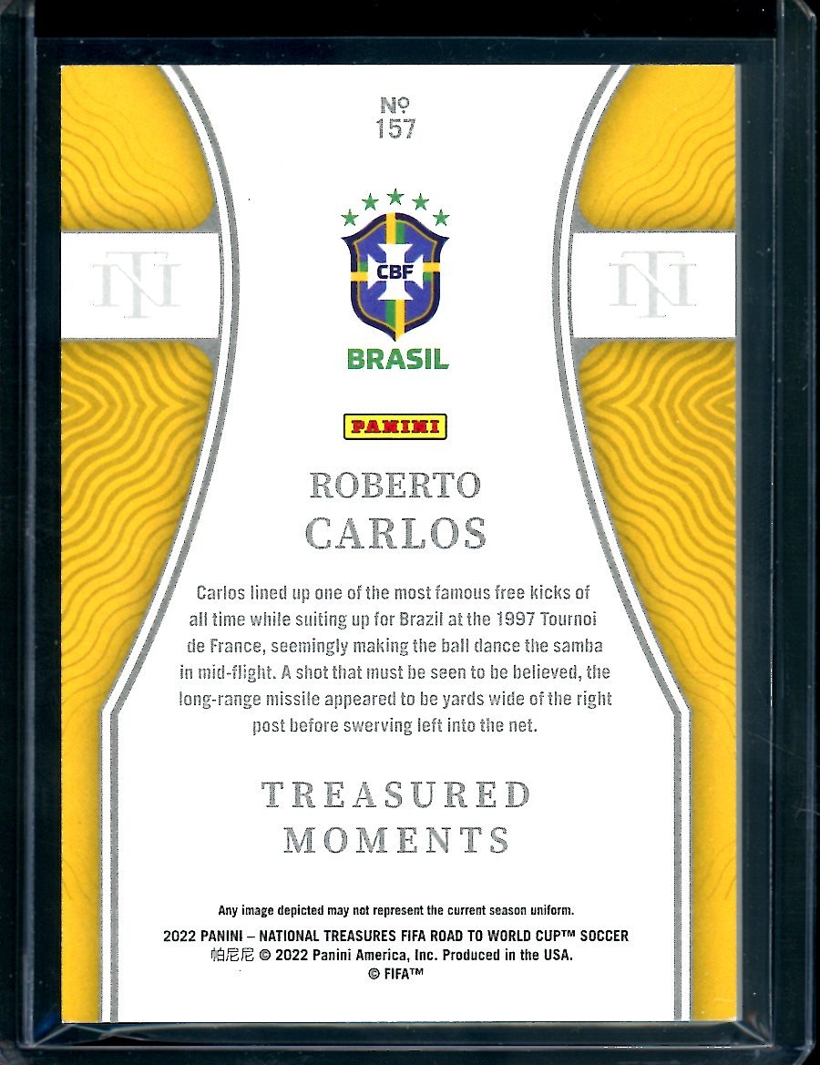 2022 Panini National Treasures Roberto Carlos Treasured Moments /25 Brazil