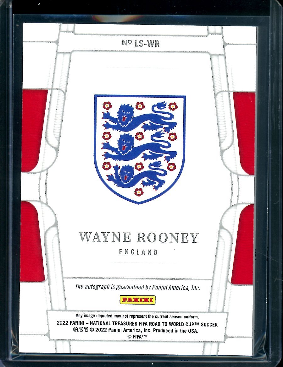 2022 Panini National Treasures Wayne Rooney Legendary Signatures Auto /99 England