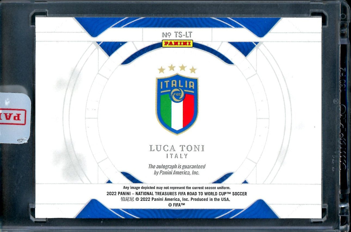 2022 Panini National Treasures Luca Toni Timeless Talents Auto /49 Italy
