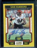 2023 Panini Score Sam Hubbard Gold Auto /50 Bengals