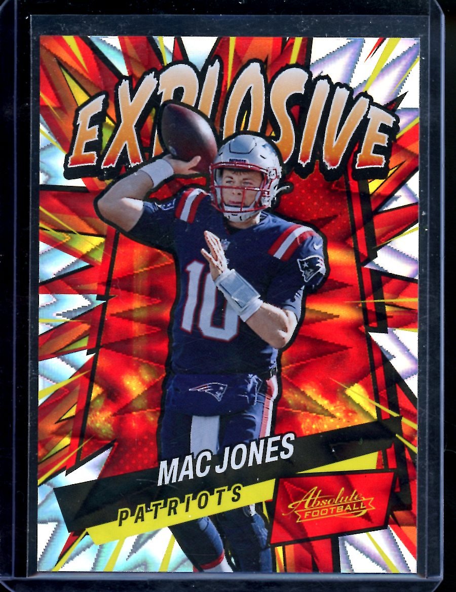 2022 Panini Absolute Mac Jones Explosive SSP Patriots