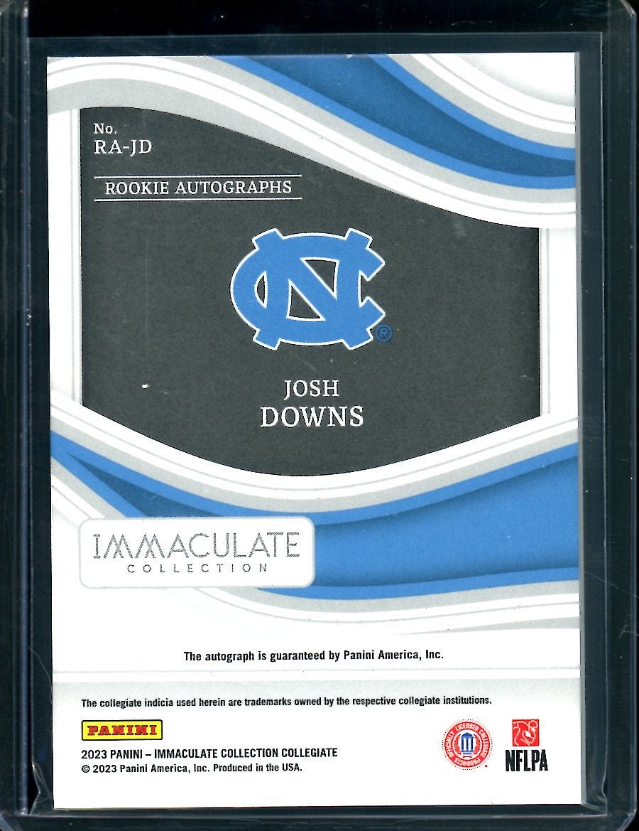 2023 Panini Immaculate Collegiate Josh Downs Rookie Auto /99 North Carolina