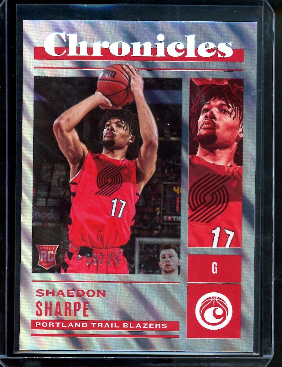 2022-23 Panini Chronicles Shaedon Sharpe Rookie /25 Trailblazers