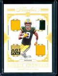 2022 Panini Flawless Christian Watson Rookie Showcase Patch Gold /25 Packers