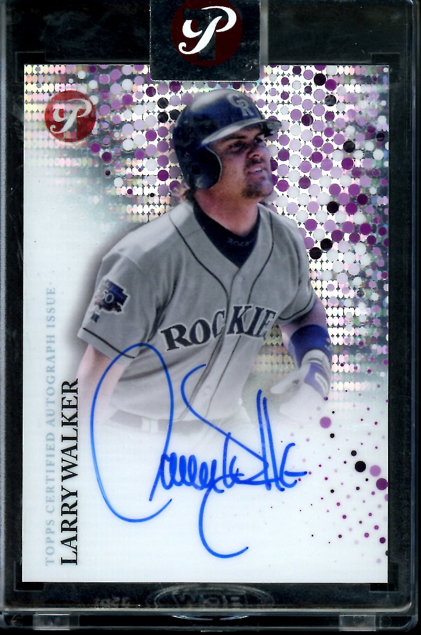 2022 Topps Prestine Larry Walker Auto Purple /99 Rockies