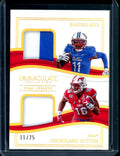 2023 Panini Immaculate Collegiate Rashee Rice/Courtland Sutton Dual Patch Gold /25 SMU
