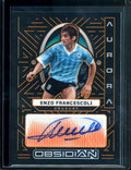 2022-23 Panini Obsidian Enzo Francescoli Aurora Auto /75 Uruguay