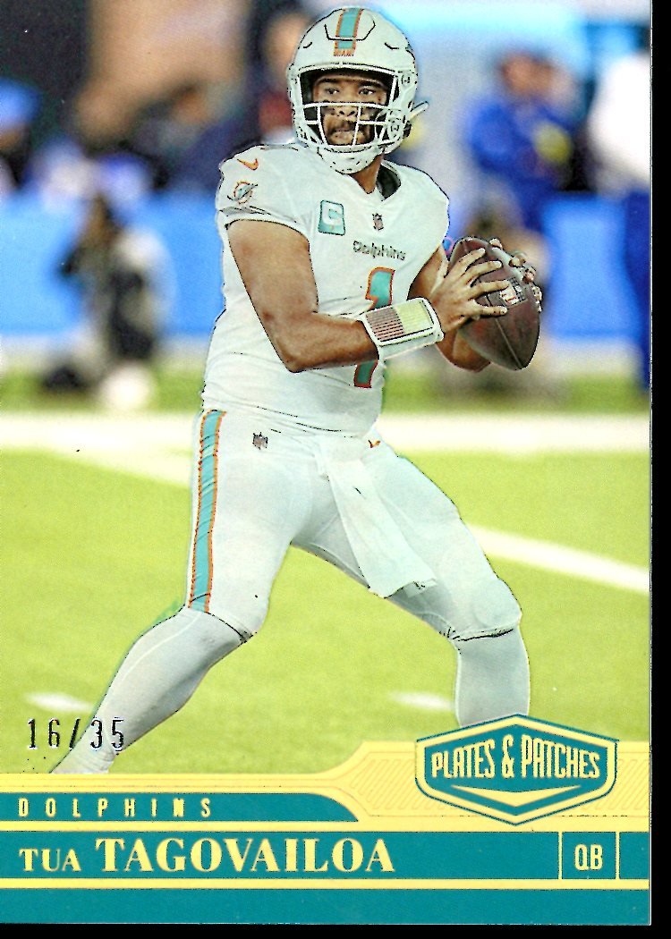 2023 Panini Plates & Patches Tua Tagovailoa /35 Dolphins