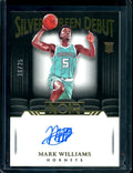 2022-23 Panini Noir Mark Williams Rookie Silver Screen Debuts Auto /25 Hornets