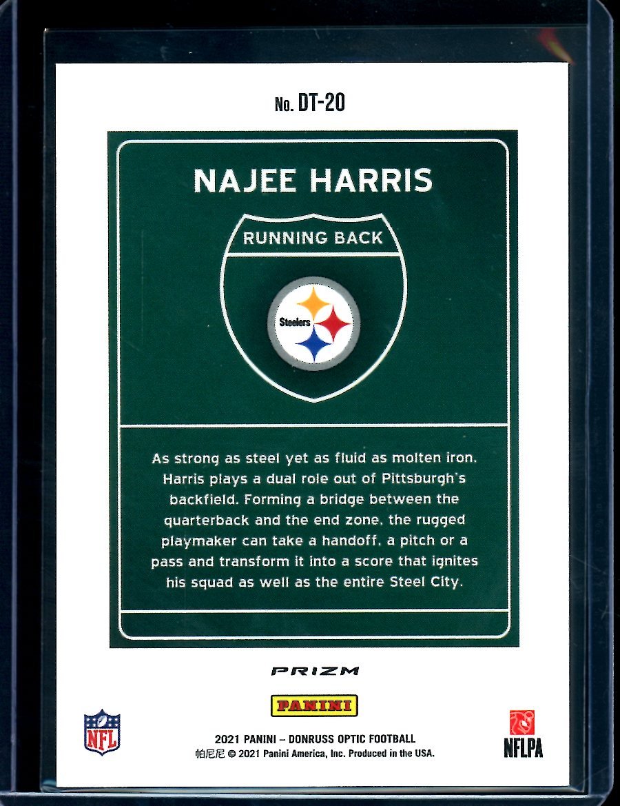 2021 Panini Optic Najee Harris Rookie Downtown SSP Steelers