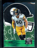 2022 Panini Contenders Optic T.J. Watt X's & O's Green Pulsar /30 Steelers