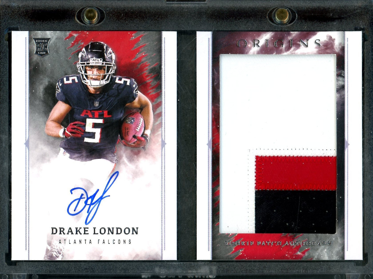 2022 Panini Origins Drake London Rookie RPA Booklet /49 Falcons