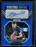 2023 Panini Prizm Draft Picks Donovan Clingan Sensational Signatures Auto Blue /125 UCONN