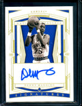 2020 Panini National Treasures Collegiate Danny Manning Auto Gold /10 Kansas