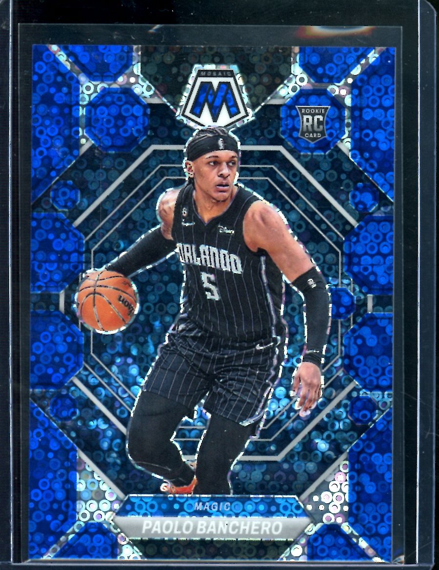 2022-23 Panini Mosaic Paolo Banchero Rookie Blue Disco /85 Magic