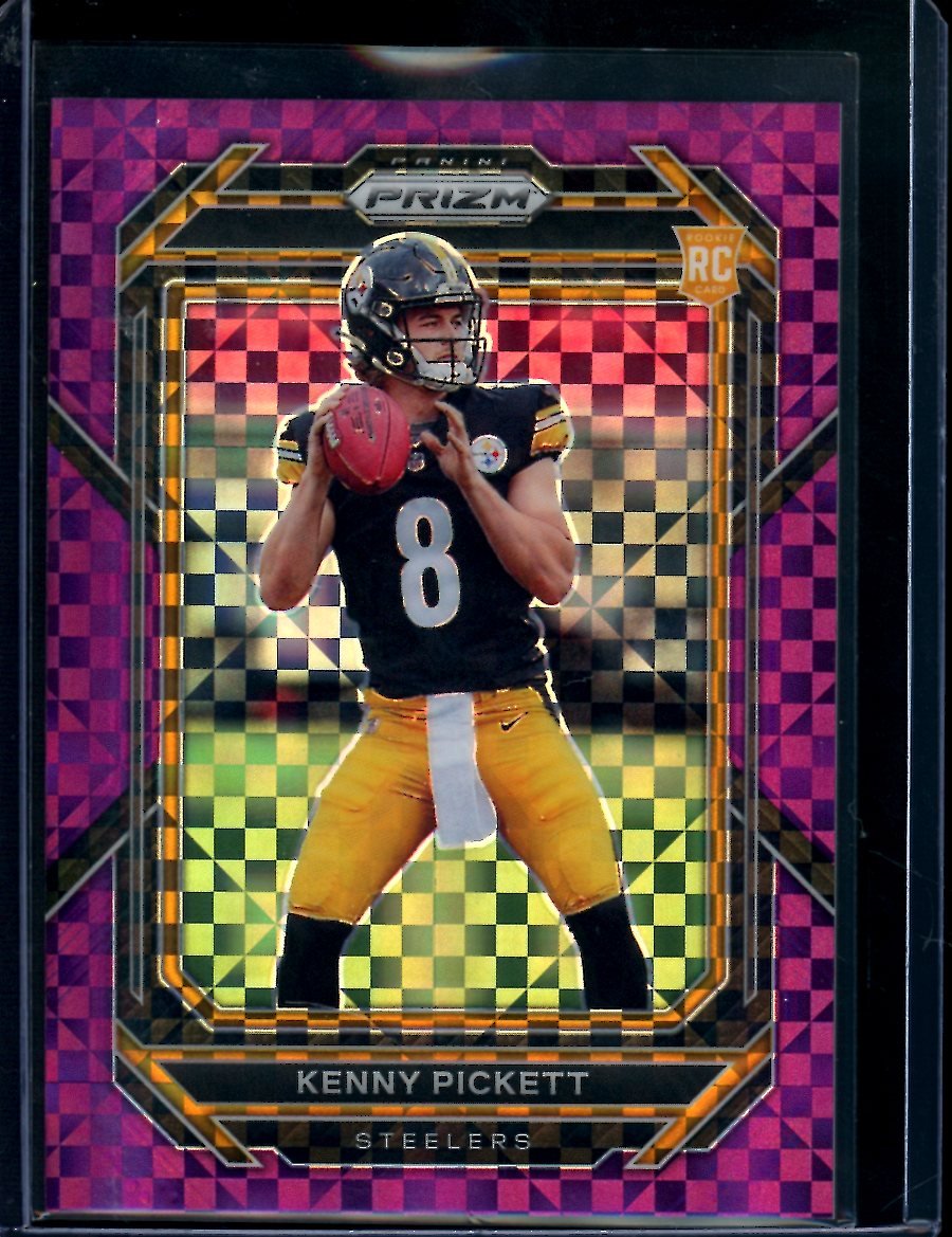 2022 Panini Prizm Kenny Pickett Rookie Purple Power /49 Steelers