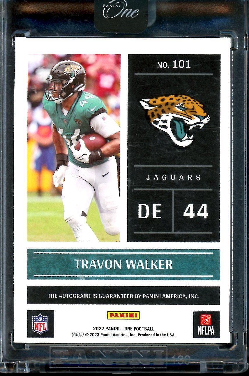2022 Panini One Travon Walker Rookie Day One Auto /25 Jaguars