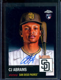2022 Topps Chrome Platinum Anniversary CJ Abrams Rookie Autograph Black /10 Padres