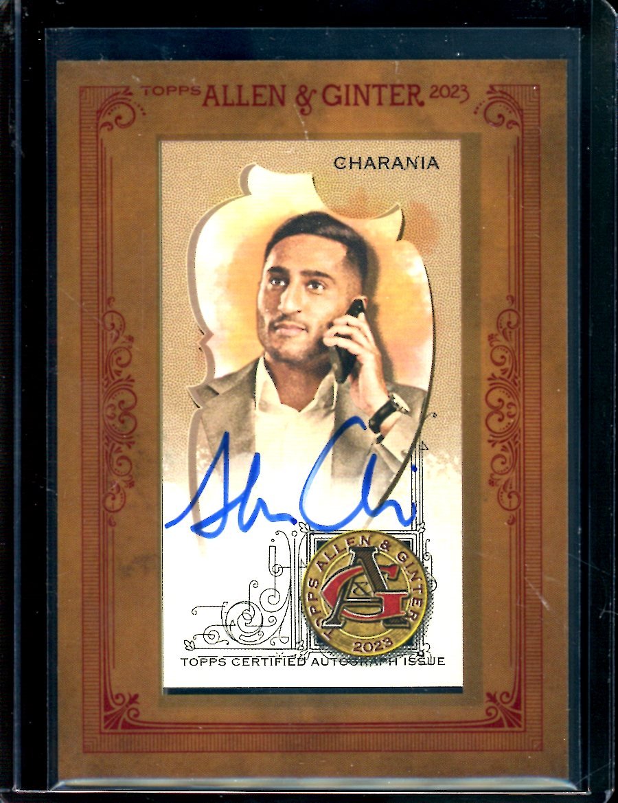 2023 Topps Allen & Ginter Shams Charania Mini Autograph NBA Insider