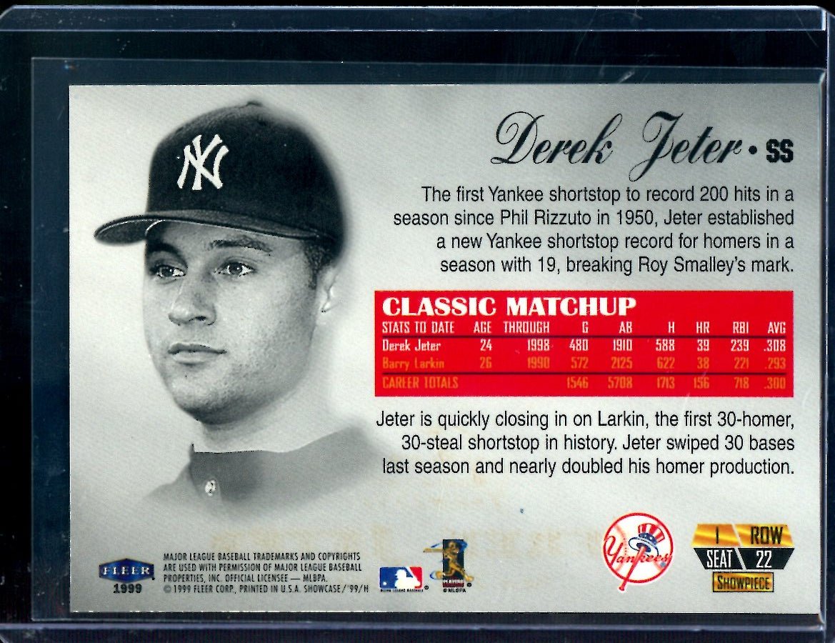 1999 Fleer Showcase Derek Jeter /1500 Yankees