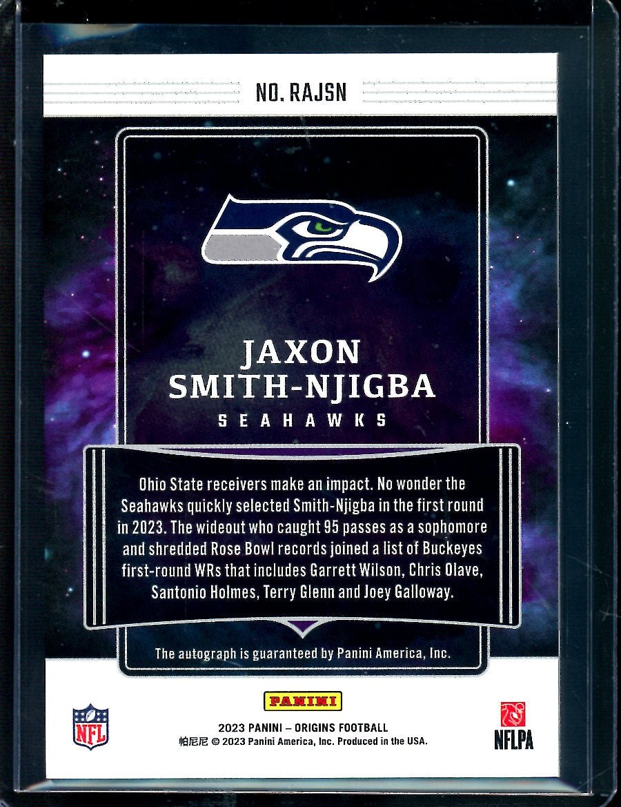 2023 Panini Origins Jaxon Smith-Njigba Rookie Autograph /75 Seahawks