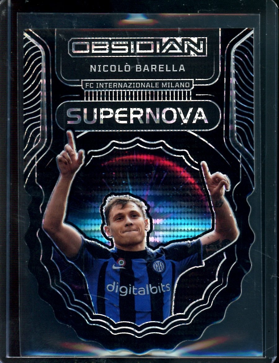 2022/23 Panini Obsidian Nicolo Barella Supernova Die-Cut /11 FC Internazionale Milano