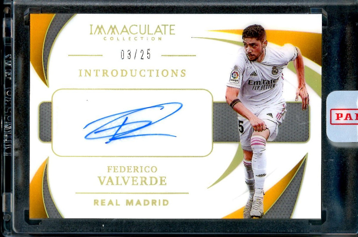 2021 Panini Immaculate Frederico Valverde Introductions Autograph /25 Real Madrid